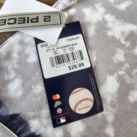 NWT Red Sox Toddler Dress with Tulle Skirt and Sparkle Waistline, Size 2T - Picture 4 of 9